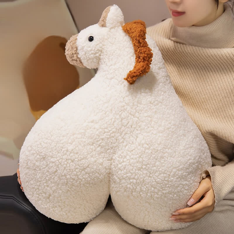Cuscino creativo in peluche Sherpa "Horse Butt" - image 8