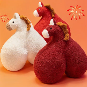 Cuscino creativo in peluche Sherpa "Horse Butt" - image 0