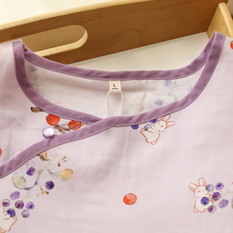Camicia da notte in garza di cotone Rabbit & Berry - image 3