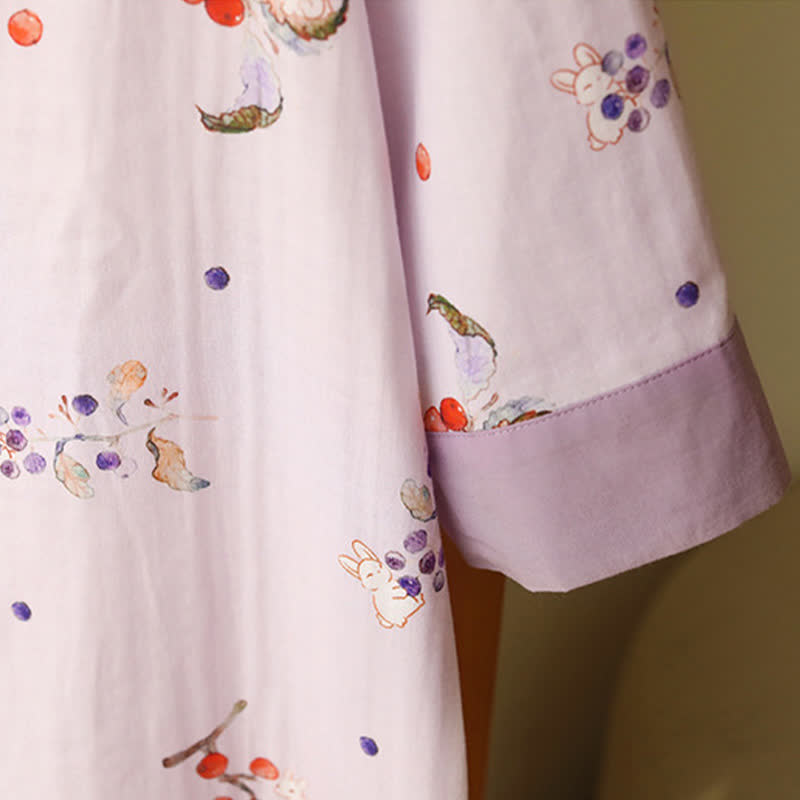 Camicia da notte in garza di cotone Rabbit & Berry - image 4