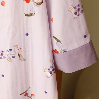Camicia da notte in garza di cotone Rabbit & Berry - image 4