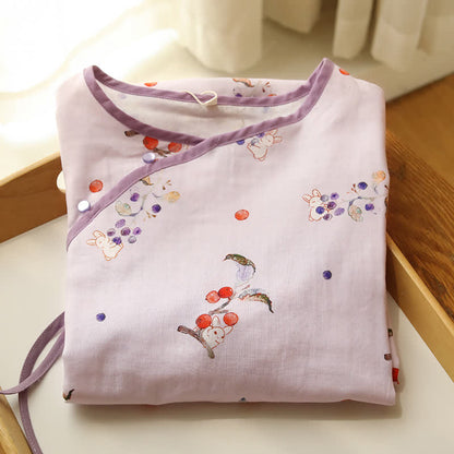 Camicia da notte in garza di cotone Rabbit & Berry - image 1