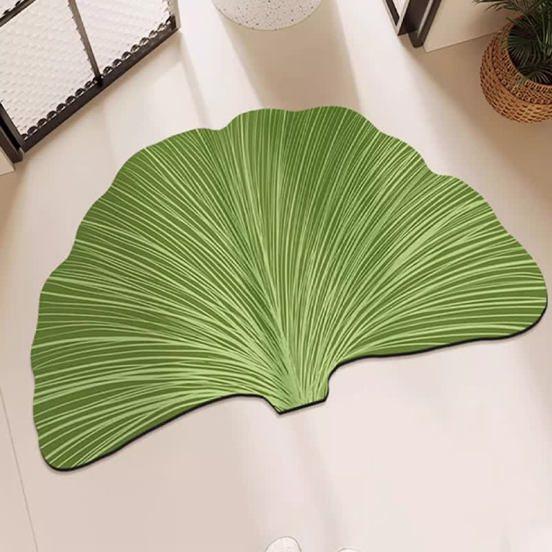 Tappetino da bagno antiscivolo con foglie di ginkgo botanico - 80cm x 120cm - image 0