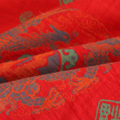 Pigiama in cotone con colletto alla coreana di buon auspicio - image 9
