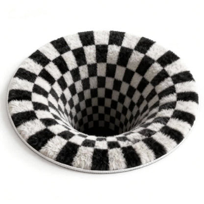 Tappeto a scacchi 3D Ownkoti Black Hole - B - 140cm x 140cm - image 9