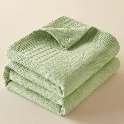 Trapunta in cotone con trama sottile e solida - Verde chiaro - Matrimoniale Grande - image 9