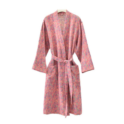 Kimono in garza di cotone jacquard con motivo a farfalle - image 2