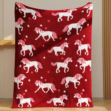 Coperta in filato di unicorno ultra morbida - 120cm x 160cm - image 0