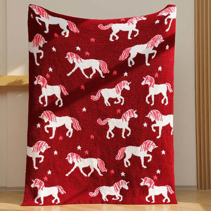 Coperta in filato di unicorno ultra morbida - 120cm x 160cm - image 0