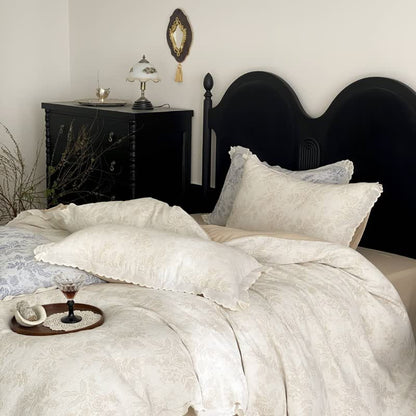 Set di biancheria da letto in garza di cotone Vintage Sottile Rosa (4 pezzi) - image 8