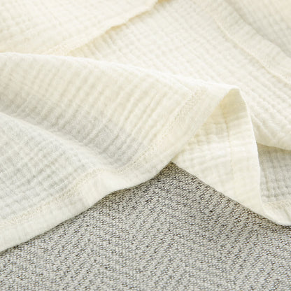 Kimono in puro cotone beige - image 14