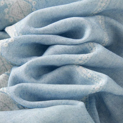 Loungewear con motivo verticale blu in fibra di bambù - image 13