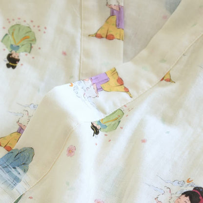 Pigiama kimono in cotone con principessa dei cartoni animati orientali - image 4