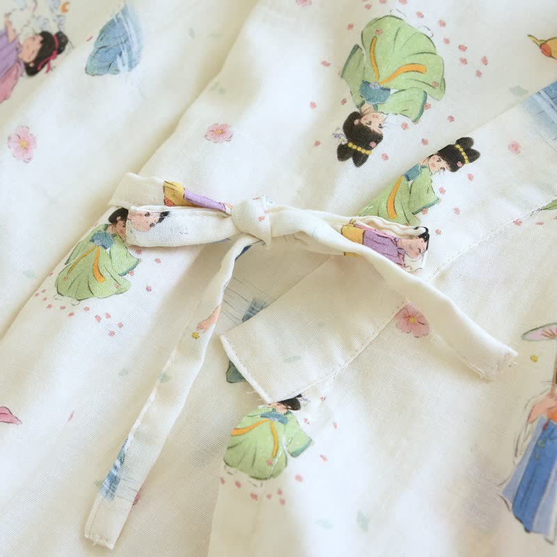 Pigiama kimono in cotone con principessa dei cartoni animati orientali - image 5