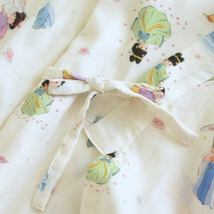 Pigiama kimono in cotone con principessa dei cartoni animati orientali - image 5
