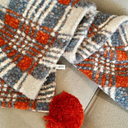 Coperta a quadri blu e rossi - image 4
