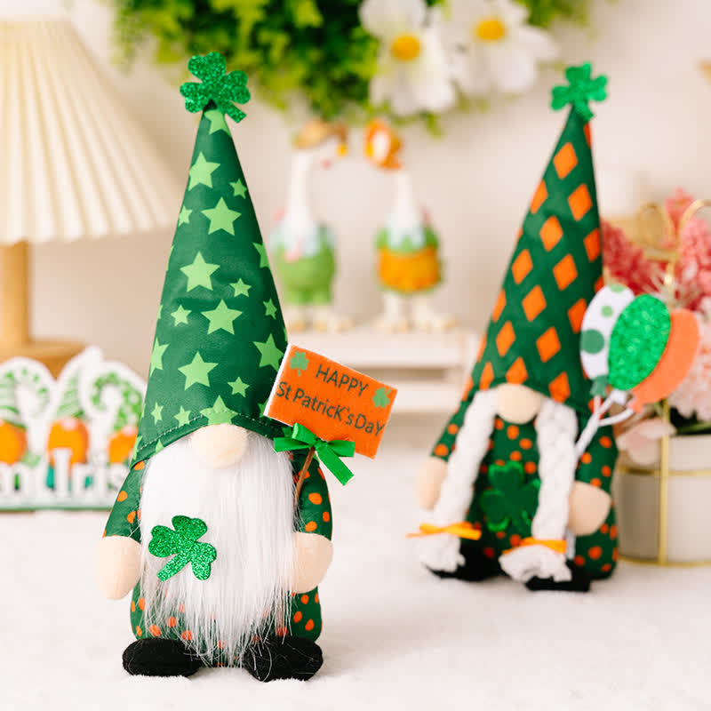 Decorazione di peluche a forma di gnomo per il giorno di San Patrizio - image 2