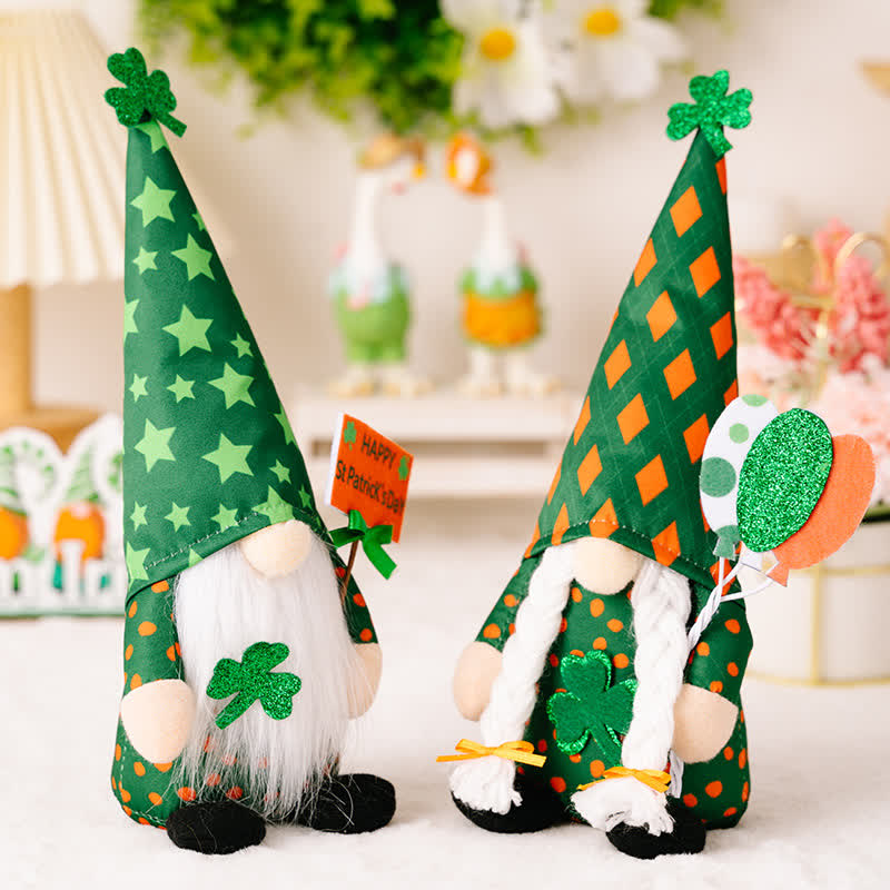 Decorazione di peluche a forma di gnomo per il giorno di San Patrizio - image 1