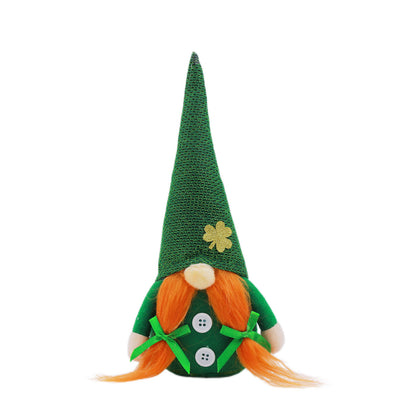 Ornamenti di bambole senza volto per il giorno di San Patrizio - Ragazza - 4 pezzi - 5cm x 13cm x 21cm"A - image 5