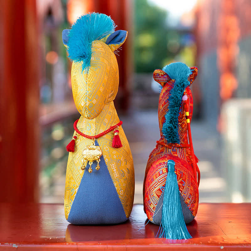 Peluche cavallo artigianale in stile Heritage - image 9