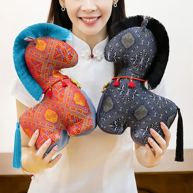 Peluche cavallo artigianale in stile Heritage - image 6