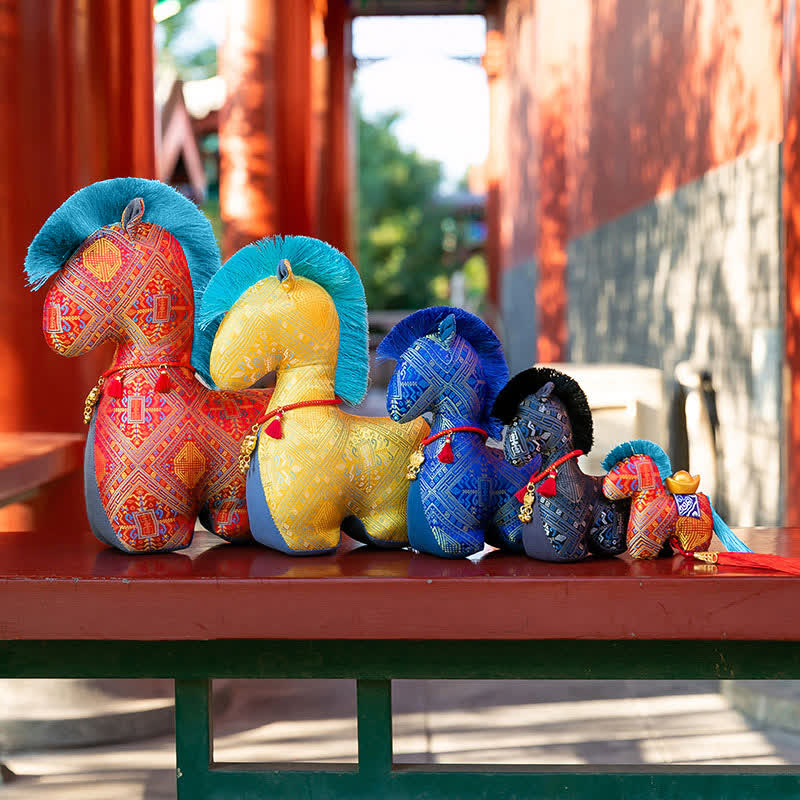 Peluche cavallo artigianale in stile Heritage - image 3