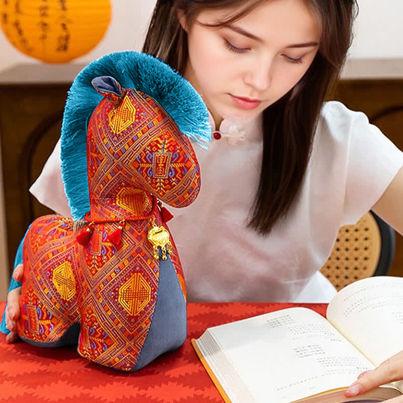 Peluche cavallo artigianale in stile Heritage - image 7