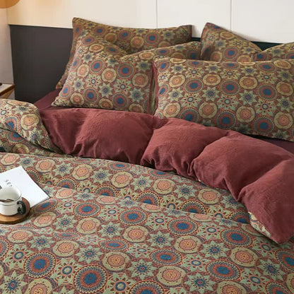 Biancheria da letto in cotone jacquard con medaglione vintage - image 4