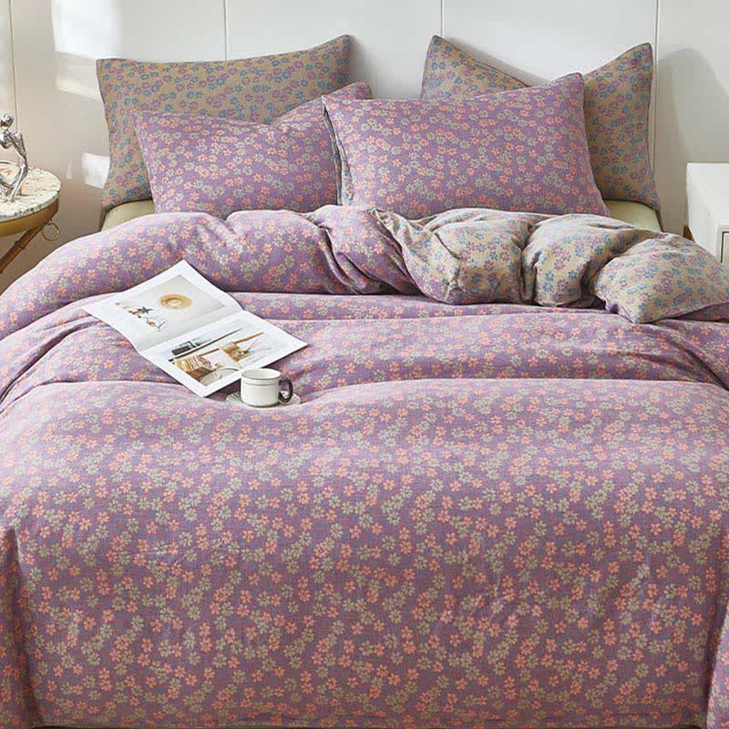 Biancheria da letto in cotone a doppia garza con motivo floreale Cottage Ditsy - image 1