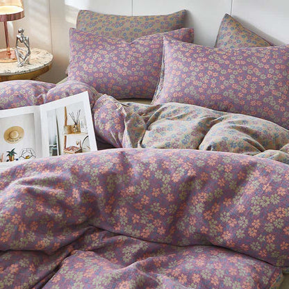 Biancheria da letto in cotone a doppia garza con motivo floreale Cottage Ditsy - image 4