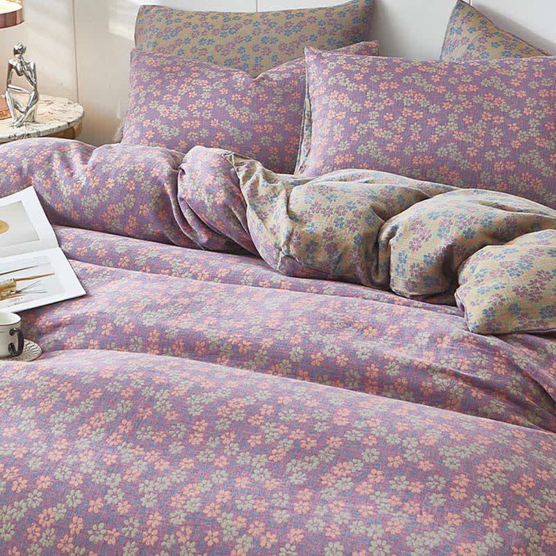 Biancheria da letto in cotone a doppia garza con motivo floreale Cottage Ditsy - image 3