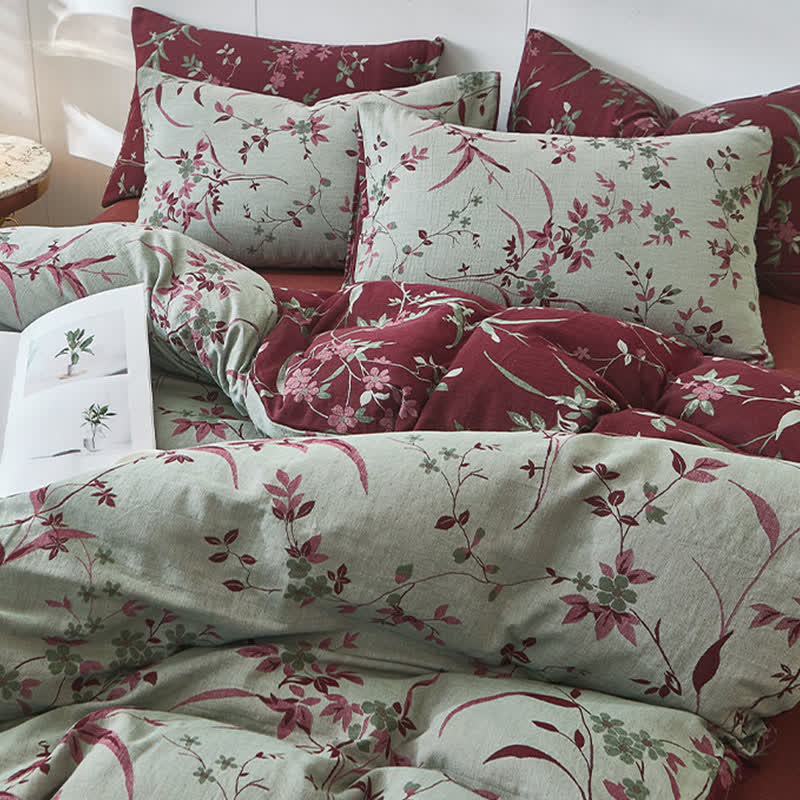 Biancheria da letto in cotone a doppia garza Branch & Floral - image 3