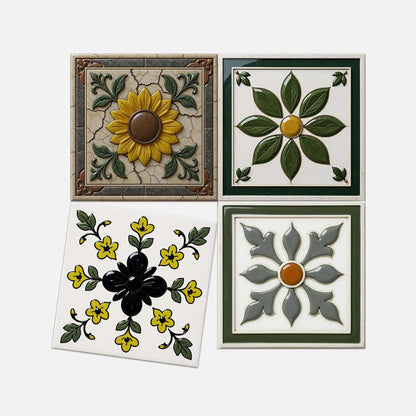 Adesivi murali staccabili e attaccabili con sole e fiori (24 pezzi) - image 10