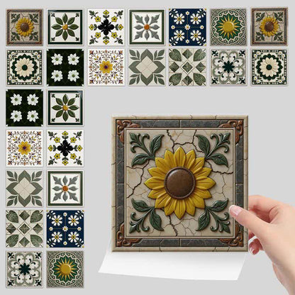 Adesivi murali staccabili e attaccabili con sole e fiori (24 pezzi) - image 7