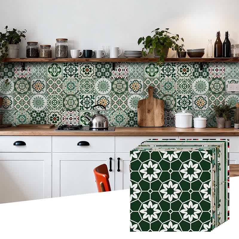 Adesivo da parete Boho Green staccabile e attaccabile (24 pezzi) - image 6