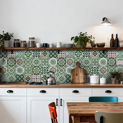 Adesivo da parete Boho Green staccabile e attaccabile (24 pezzi) - image 2