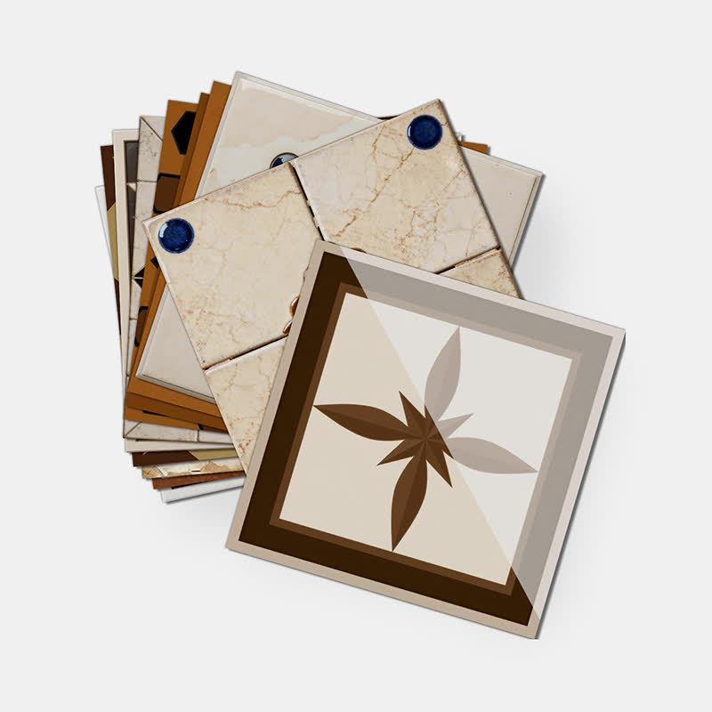 Adesivo murale geometrico marrone staccabile e attaccabile (24 pezzi) - image 10