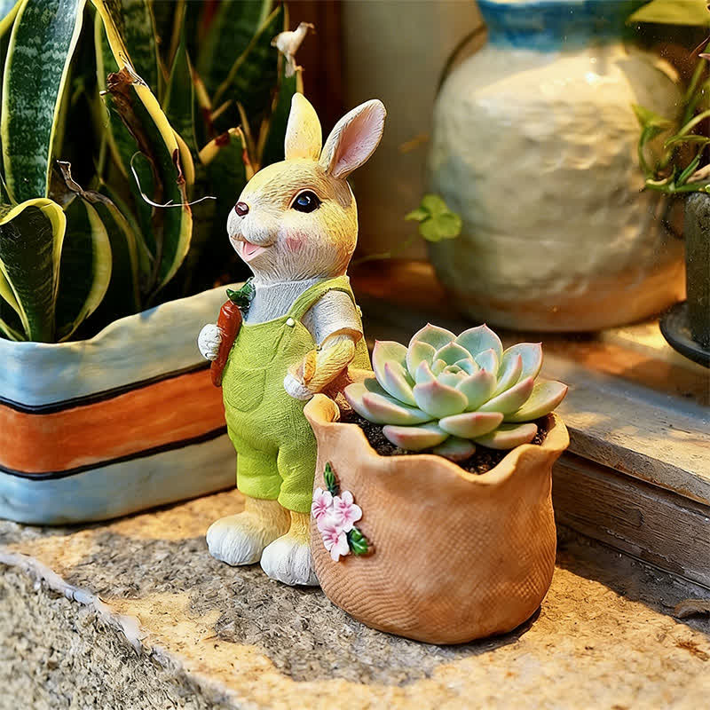 Vaso per piante grasse in resina Bunny Garden - image 9