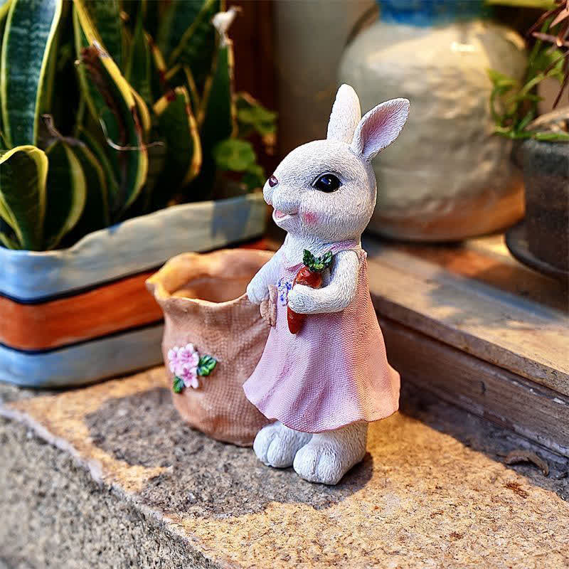 Vaso per piante grasse in resina Bunny Garden - image 7