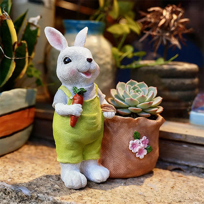 Vaso per piante grasse in resina Bunny Garden - image 13