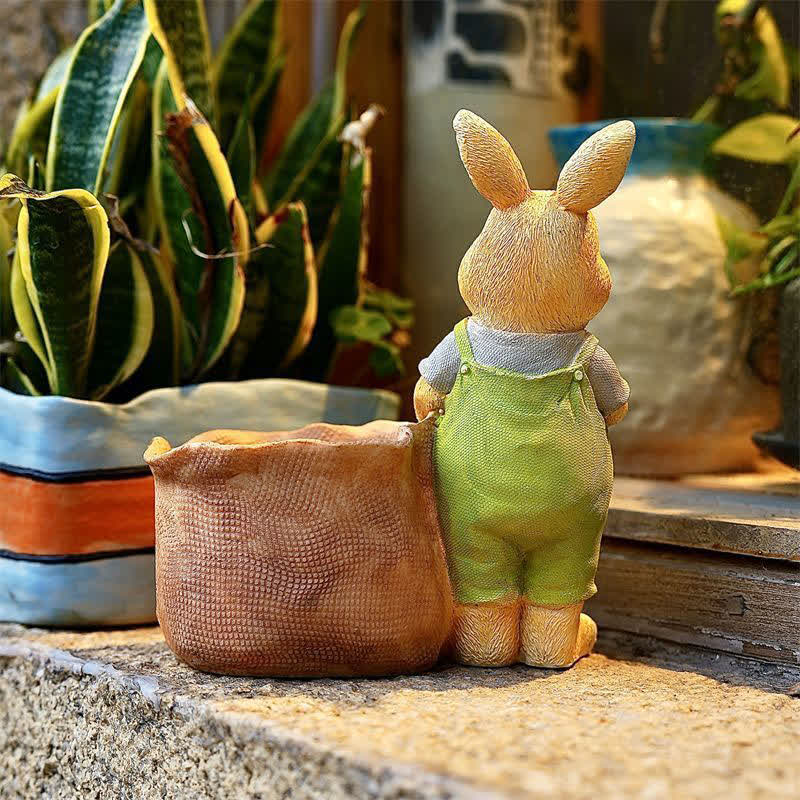 Vaso per piante grasse in resina Bunny Garden - image 12