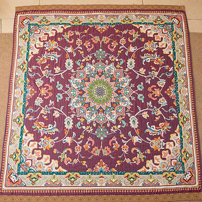 Coperta trapuntata in cotone in stile etnico retrò - image 2