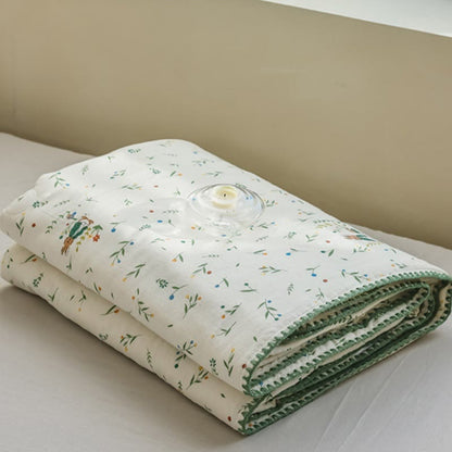 Biancheria da letto in garza di cotone Botanical Leaf & Bunny - image 7