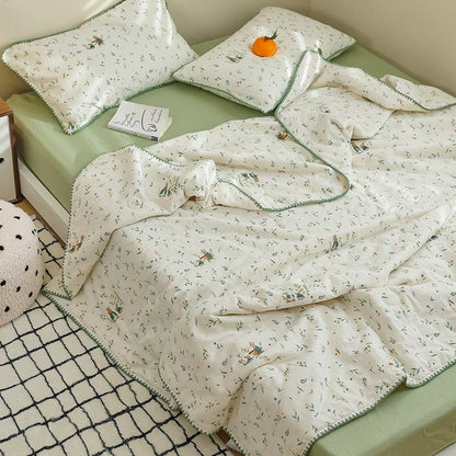 Biancheria da letto in garza di cotone Botanical Leaf & Bunny - image 6