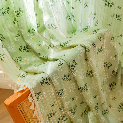 Tenda trasparente in cotone con nappe floreali Refresh - image 32