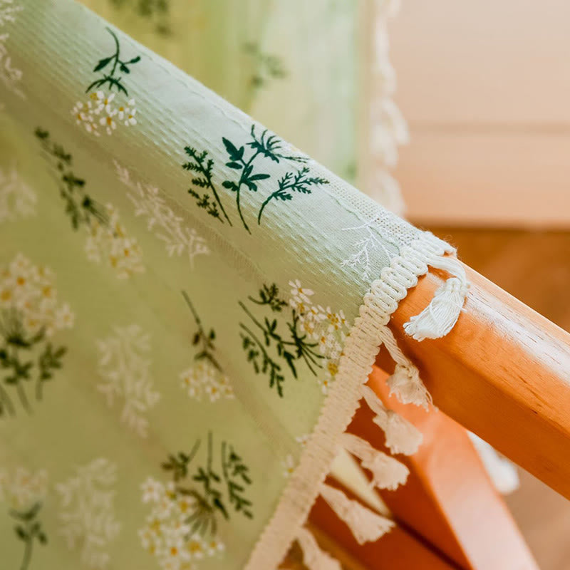 Tenda trasparente in cotone con nappe floreali Refresh - image 30