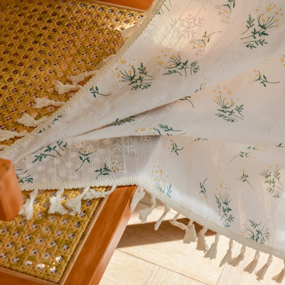 Tenda trasparente in cotone con nappe floreali Refresh - image 7