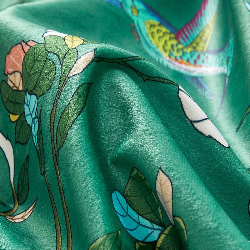 Tenda vintage con uccelli e fiori - image 13