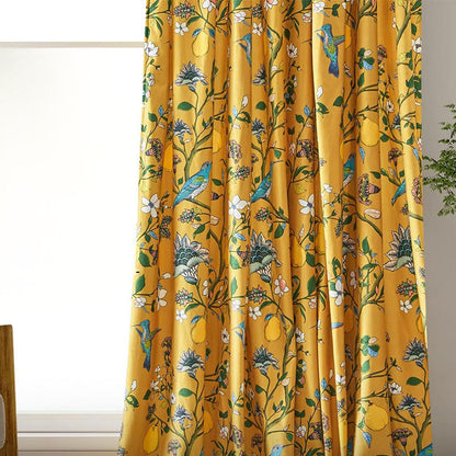 Tenda vintage con uccelli e fiori - image 18