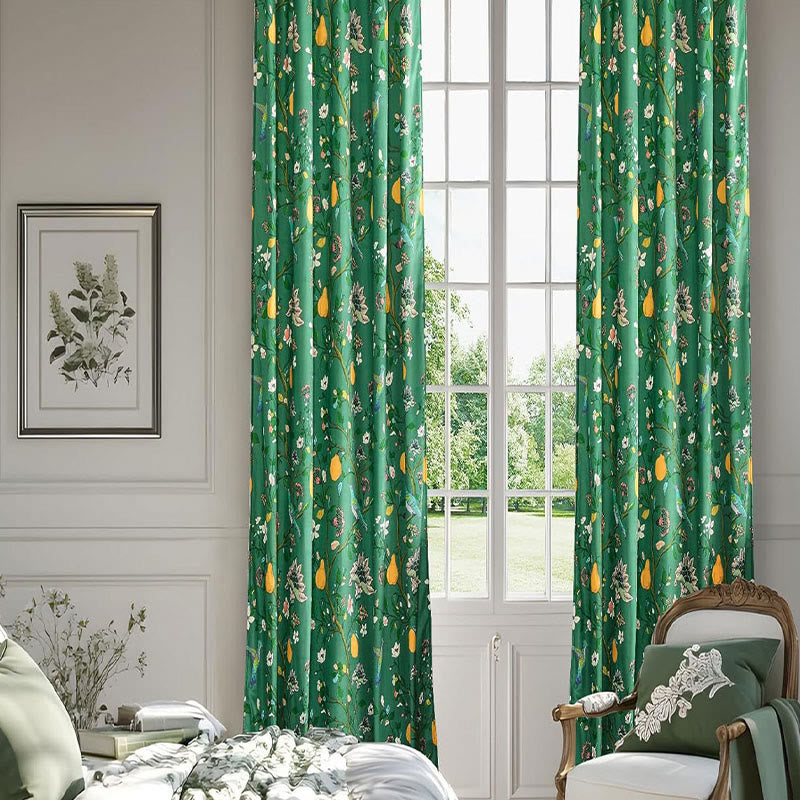 Tenda vintage con uccelli e fiori - image 10